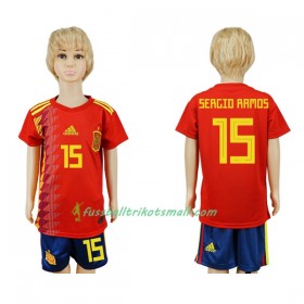 Fußballtrikots Spanien Sergio Ramos 15 Kinder WM 2018 Heimtrikotsatz kaufen